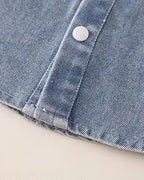 Conjunto Infantil de 3 Piezas para Niño  Camisa Denim, Chaleco de Punto y Pantalón Vaquero