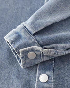 Conjunto Infantil de 3 Piezas para Niño  Camisa Denim, Chaleco de Punto y Pantalón Vaquero