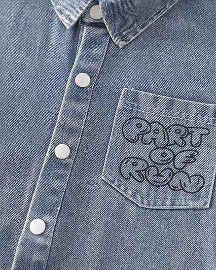 Conjunto Infantil de 3 Piezas para Niño  Camisa Denim, Chaleco de Punto y Pantalón Vaquero