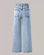Jeans Wide Leg para Niña con Estampados Fashion