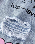 Jeans Wide Leg para Niña con Estampados Fashion