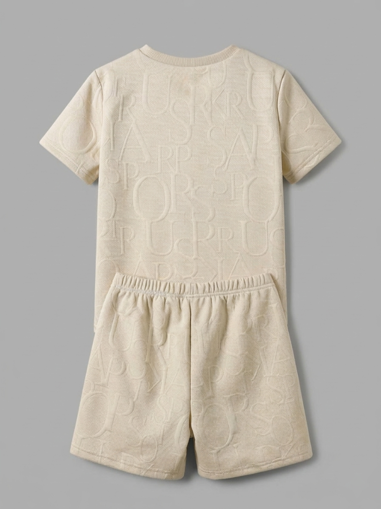 Conjunto de Verano con Relieve y Logo de Caballo