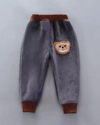 Conjunto niño invierno 3 piezas ropa infantil con osito bordado y chaleco con capucha , Ideal para clima otoñal en España