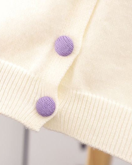 Conjunto niña invierno felpa con bordado de frutas 3D chaqueta y falda en España
