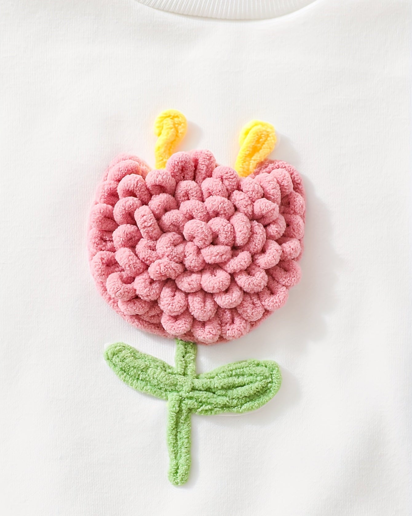 Conjunto niña 2 piezas con bordado de flores 3D otoño invierno,destacada para looks elegantes y sencillos en España