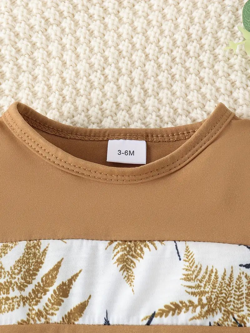 Conjunto veraniego de 2 piezas: camiseta y pantalón corto para niños