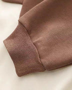 Conjunto de invierno cálido de dos piezas con estampado de oso para niños
