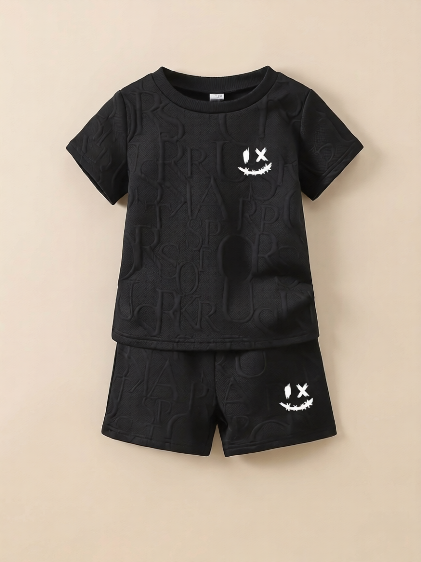 Conjunto Casual "Black Texture"