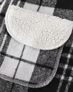 Chaqueta Infantil de Cuadros con Cuello de Borreguito Estilo Cozy & Chic